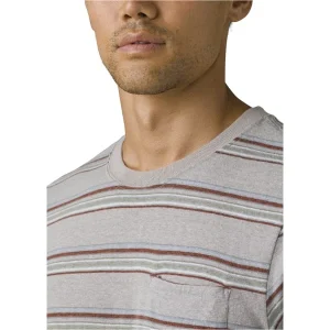 offre spéciale PRANA CARDIFF SS POCKET T-SHIRT ALLOY STRIPE 22 12