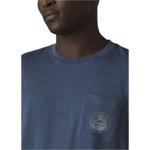 boutiqued en ligne PRANA PATCH PRINT T-SHIRT DENIM HEATHER 22 12