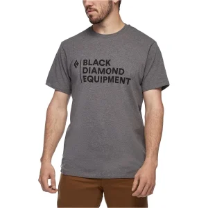 magasin en ligne france BLACK DIAMOND M STACKED LOGO TEE CHARCOAL HEATHER 22 7
