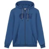 PICTURE BASEMENT FLOCK ZIP HOODIE COBALT 23 en solde 5