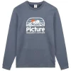 boutique pas cher PICTURE AUTHENTIC CREW DARK BLUE MELANGE 23 7