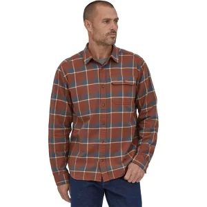 PATAGONIA M’S L/S COTTON IN CONVERSION LW FJORD FLANNEL SHIRT GRAFT: SISU BROWN 23 a Prix Discount 7
