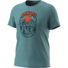 magasin DYNAFIT GRAPHIC CO M S/S TEE MALLARD BLUE/HORIZON 23 17