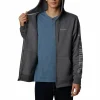 marque pas cher en ligne COLUMBIA LOGO FLEECE FULL ZIP CITY GREY HEATHER 23 10