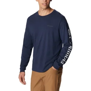 site soldes COLUMBIA CSC BASIC LOGO LS SLEEVE COLLEGIATE NAVY 23 13