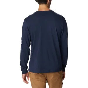 site soldes COLUMBIA CSC BASIC LOGO LS SLEEVE COLLEGIATE NAVY 23 15