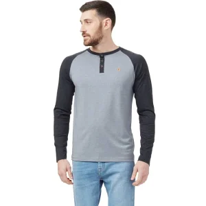 design à la mode TENTREE HENLEY CLASSIC LONGSLEEVE GREY HEATHER/METEORITE BLACK HEATHER 23 7