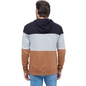 TENTREE TREEFLEECE BLOCKED REYNARD HOODIE METEORITE BLACK/HI RISE GREY HEATHER/FOXTROT BROWN 23 Couleurs variées 11