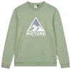 online boutique PICTURE AUTHENTIC CREW M GREEN SPRAY 23 5